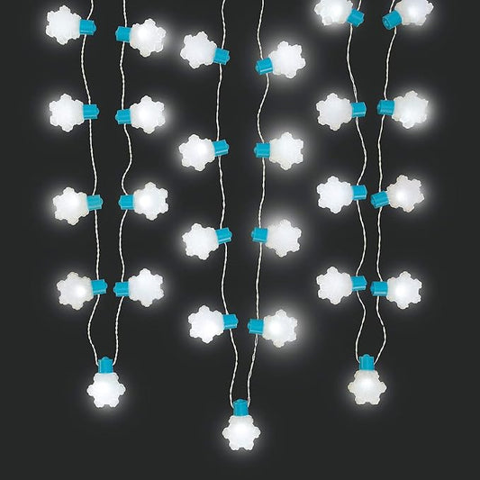 Fun Express Winter Snowflake Light-UP Necklaces - Jewelry - 6 Pieces