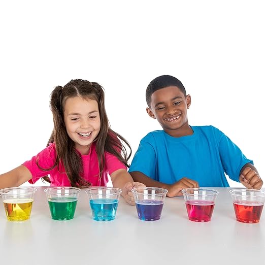 Steve Spangler Science - WTIN-100 Color Fizzers, 100 Tablets – Assorted Colors (Red, Yellow & Blue) – Colorful Science Experiment Kit for Kids, Won’t Stain Hands or Surfaces, Exciting STEM Activity
