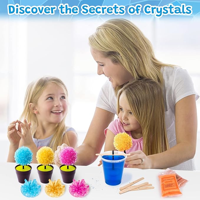 GobiDex Crystal Growing Kit, Science Kits for Kids Age 8-12, Grow Fast in (24H) Science Experiments Lab Toys, DIY STEM Projects Learning & Educational Toys, Crafts Gift Boys & Girls Ages 6 7 8 9 10 12
