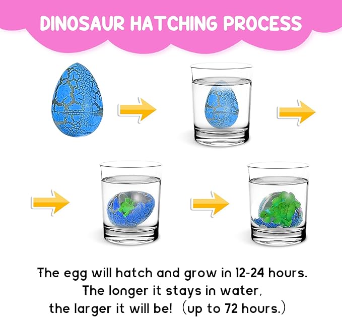 Valentines Day Gifts for Kids, 30 Pack Valentines Cards with Dinosaur Egg Hatching Bulk, Funny Dino Eggs Valentine Exchange Cards for Girls Boys Class School Classroom Party Favors
