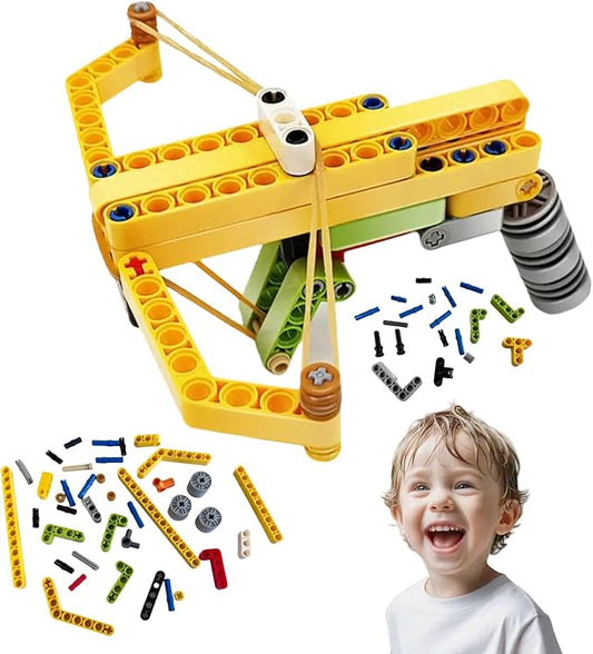 Toy Gun Building Blocks Blaster Assembly Toy Erector Sets Mini Gun Model Kit Construction Set, DIY Nerf Gun Blasting Splicing Brick for Kids Ages 6+ Building Toy for Boys and Girls (Archer60)