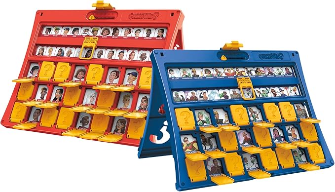 Hasbro Gaming Guess Who? Original,Easy to Load Frame,Double-Sided Character Sheet,2 Player Board Games for Kids,Guessing Games for Families,Ages 6 and Up