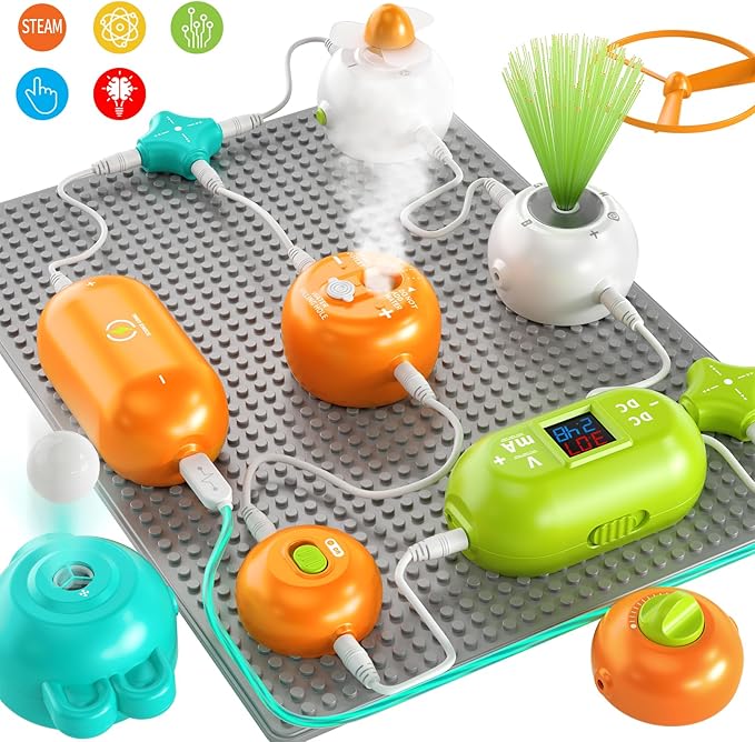 SNAEN Circuits Over 300 Projects Circuit Toy for Kids DIY Electronic Toy, 31 Circuit Parts, Science Game for Boys Girls, Educational Toys for Kids 3+