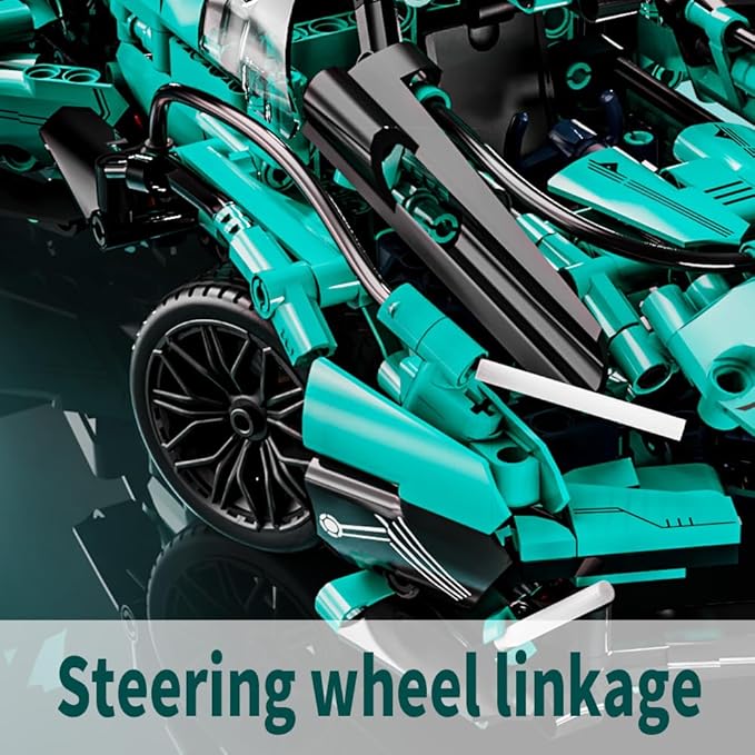Mesiondy 1:14 MOC Sports Car Building Blocks Toys Boys or Adults Kits, Building Set Raceing Car Model,Cars for Boys Age 12-16 8-14,(1039 Pieces)