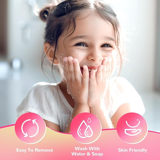 Kids Real Makeup Kit for Little Girls - Real, Non Toxic, Washable Make Up Toy - Toys Gift for 3 4 5 6 7 8 9 10 12 Years Old Girls Birthday