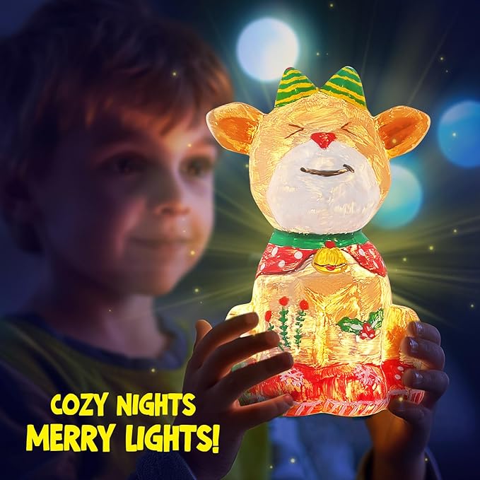 Paint Your Own Deer Lamp Kit, Art Supplies Arts & Crafts Kit, Painting kit for Kids 6-12, Arts and Crafts for Kids Ages 8-12, Toys Girls Boy Birthday Gift Ages 3 4 5 6 7 8 9 10 11 12+