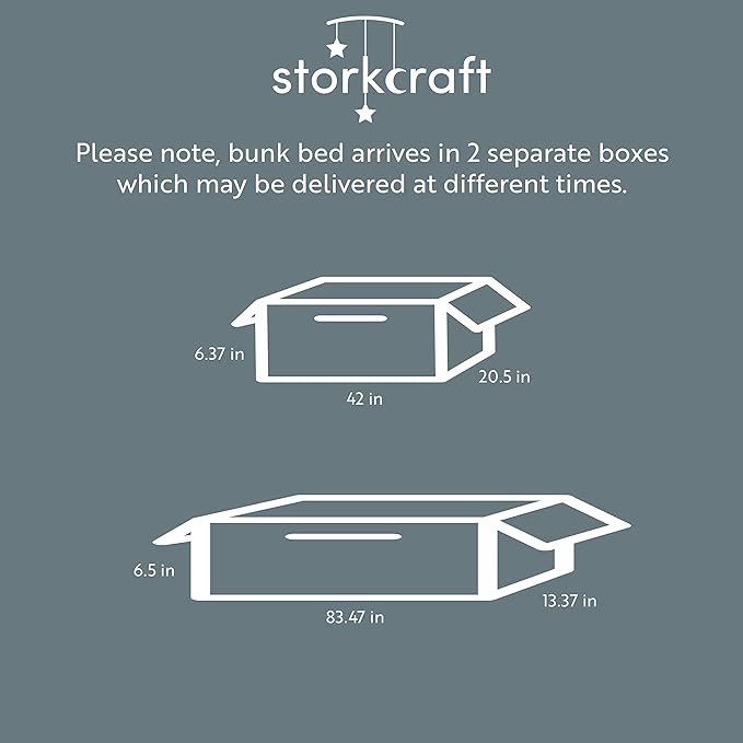 Storkcraft Caribou Bunk Bed Twin Over Twin Bunk Bed (Olive and Natural) - GREENGUARD Gold Certified, Twin Bunk Beds for Kids, Converts to 2 Individual Twin Beds (Mattress not Included)