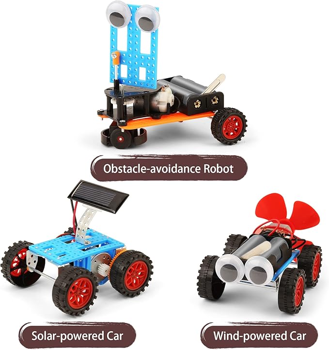 STEM Kits for Kids Crafts 6-8 8-12, Boys Gifts Toys for 6 7 Year Old Boy Birthday Gift Ideas, STEM Toys Craft Kits 6+ 7+ yr, Robotics Science Activities Robot Building Age 8-10 8 9 10 11 12 Years