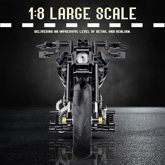 1:8 Motorcycle Building Set for Adults, Building Blocks for Adults, Collectible Toy for 14 15 16+ Years Old Boys, Teenage Boys Gifts on Birthday(579PCS)