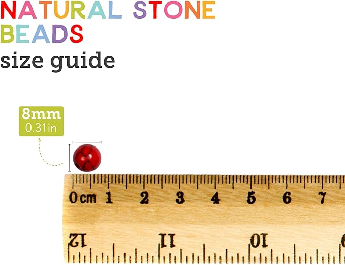 Incraftables Natural Stone Beads 12 Colors 240pcs Set for DIY Jewelry, Necklace & Bracelet Making. Assorted Real Crystal Chakra Bead Kit with Spacer Beads, Elastic String & Organizer