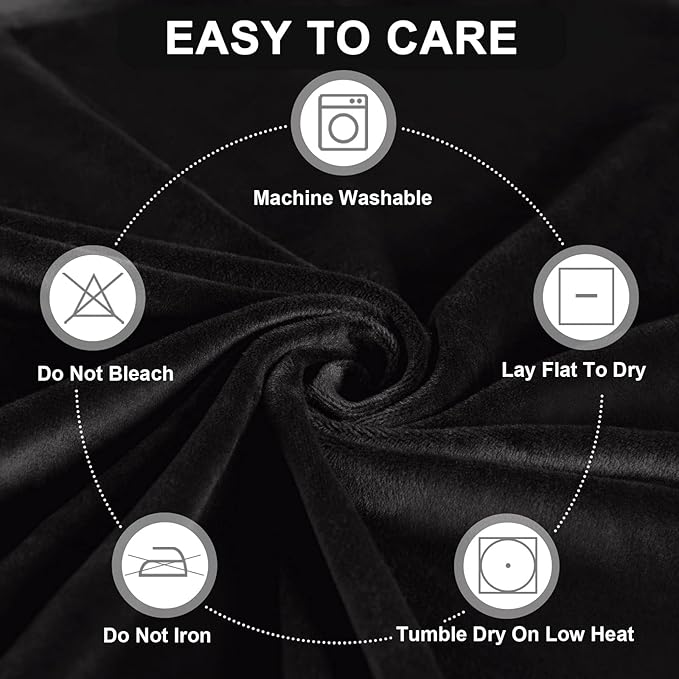 FestiCorp Recliner Chair Covers Real Velvet 4-Pieces Recliner Covers for Small Lazy Boy Recliner Chair Stretch Recliner Sofa Slipcovers Furniture Protector with Side Pocket & Elastic Bottom, Black