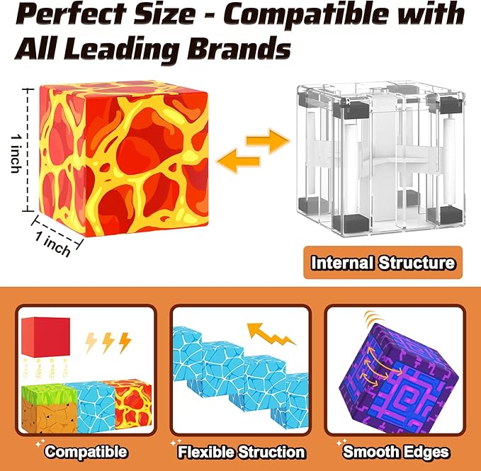 110PCS Magnetic Blocks - Build Mine Magnet World Magic Sword Portal Set, Magnet Kids Toys for Boys & Girls Age 3-5 4-8 5-7, STEM Magnetic Tiles Building Games Sensory Outdoor Toddler Toys