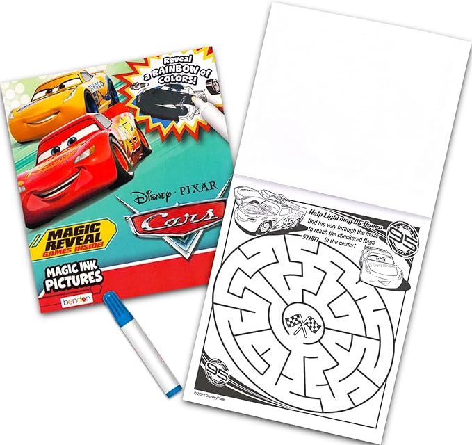 12 Mess Free Imagine Ink Coloring Book Set for Kids - Bulk Bundle with 12 No Mess Coloring Books, Barn Bots Stickers and Door Hanger (Paw Patrol, Princess, Mickey, Minnie, Spidey, Peppa Pig)