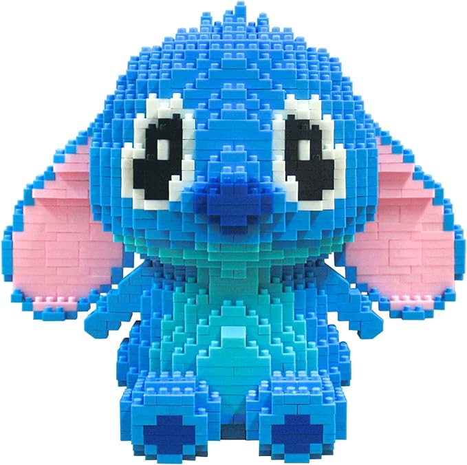 Building Bricks 1700+ Pieces Set - Classic Cartoon Characters Building Blocks - Mini Building Block for Boys Girls & Adults (Blue)