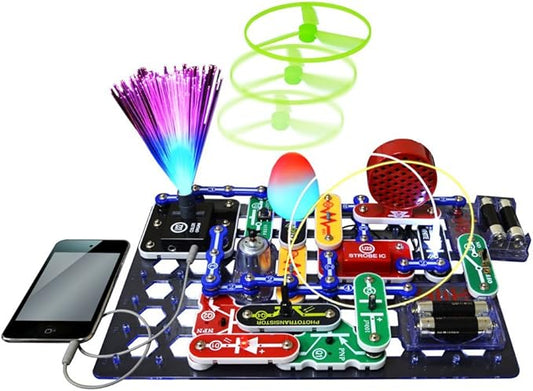 Snap Circuits LIGHT Electronics Exploration Kit | Over 175 Exciting STEM Projects | Full Color Project Manual | 55+ Snap Circuits Parts | STEM Educational Toys for Kids 8+,Multi
