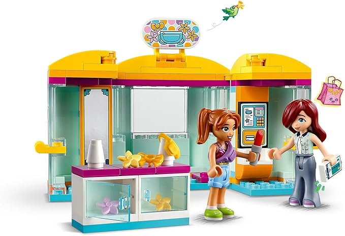 LEGO 42608 Friends Mini-Boutique, 2 Spielfiguren, modische Accessoires