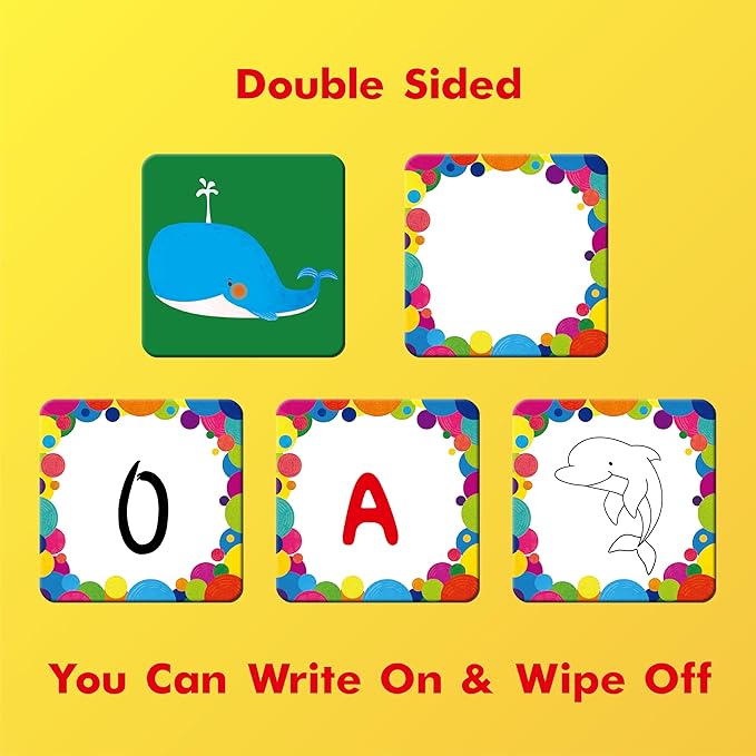 Hebayy 72 PCS Mermaid World Memory Matching Game, Marine World Matching Cards for Toddlers 36 Pairs Memory Cards Educational Toys for Preschool 4 5 6 Years Old