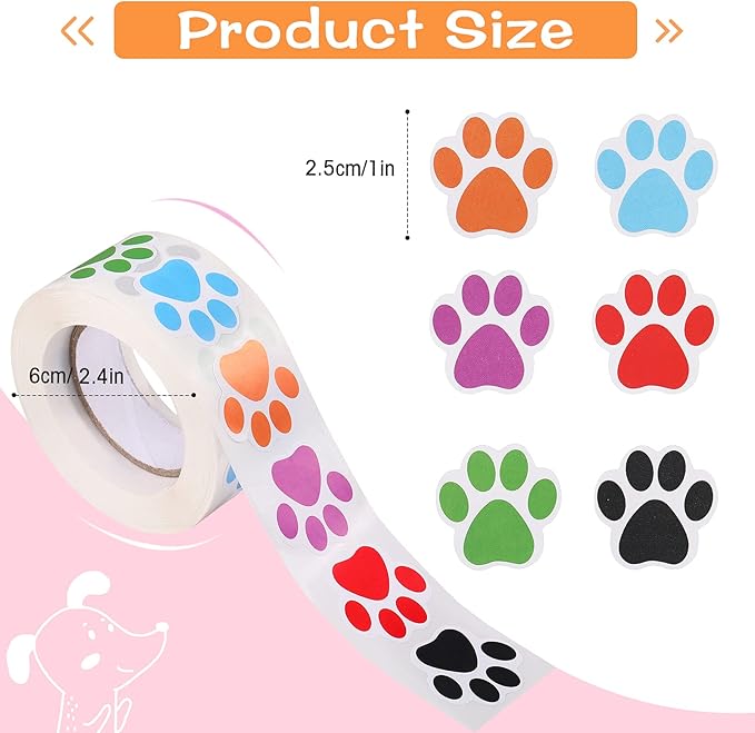 Skylety 58 Pcs Dog Paw Print Party Favors Set, Paw Print Stamps Rubber Silicone Bracelets Sticker Keychain, Puppy Birthday Party Favors Patrol Supplies, Gift Bag Stuffer (Multi Colors)