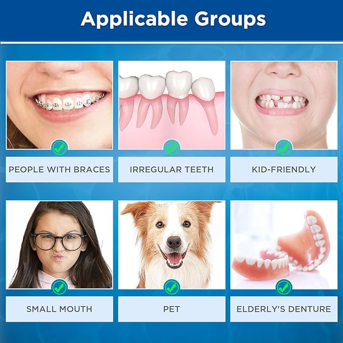 End Tuft Toothbrush, Orthodontic Toothbrush Small Head, Ultra Soft Gum Brushes for Braces, Implants, Retainers and Teeth Detail Cleaning, 6 Pcs