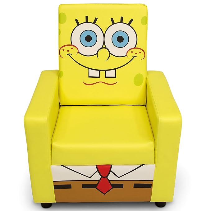 SpongeBob SquarePants High Back Upholstered Chair by Delta Children