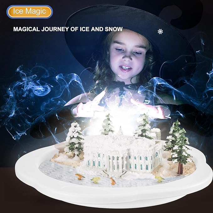 Snow Making Experiment Kits, Snow Making Fun Science Kits for Kids, DIY Educational Painting 3D Snow Scene Science Experiment Kit Snow Making Experiment Scene Painting DIY Model Science Toys-3002