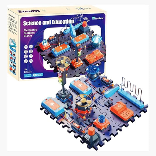 Electronic Kits for Kids, Circuits Jr. Electronics Exploration Kit, STEM Circuits for Kids 8-12, Electrical Circuit Board Engineering Kit, Suitable as an Educational Gift for Kids 8-12