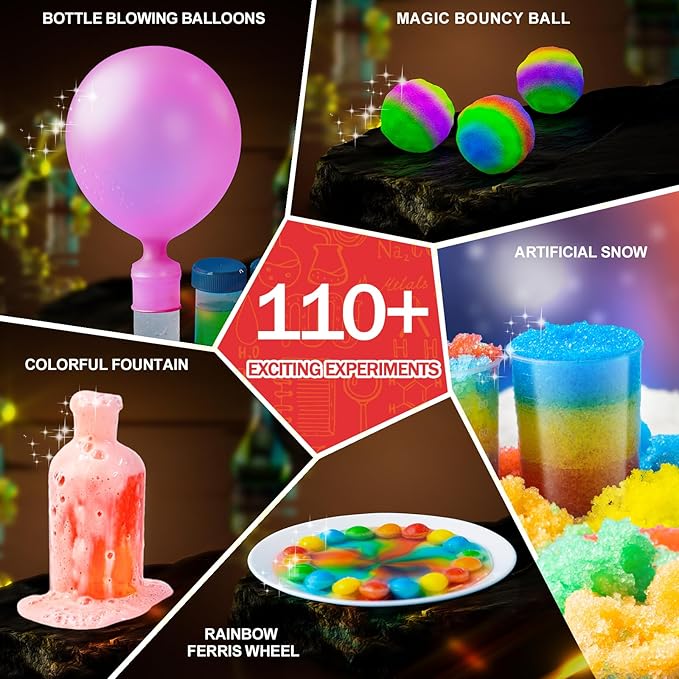 Science Kits for Kids - 110 Experiments Science Kit for Kids Age 6-8, 8-12, Kids Science Kits Age 5-8+, Science Kits STEM Kits Educational Scientific Toys for Kids 6 7 8 9 10 12+ Years Old