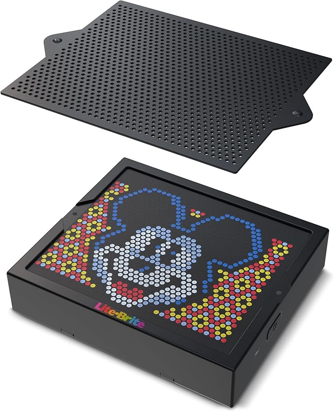 Lite Brite Super Bright HD, Disney Edition - Creative Retro Light-Up Screen – Educational Play for Children, Enhances Creativity, Gift for Boys and Girls Ages 6+