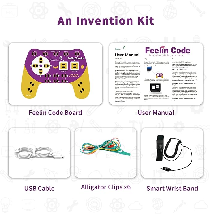 STEM Toys, Science Kits for Kids Age 6+, Circuit Board for Kids, Simple Circuit Kit, Learning Primary Circuit Toy, Use Any Conductor and Hand to Form A Circuit, Invention Kit for Everyone