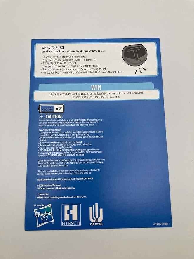 Taboo Bible Edition, CGD718-A