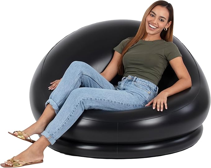 Air Candy Inflatable 8 - Ball Chair - It's a Comfortable seat as Well as a Stylish Addition to Your Game Room, Dorm Room or Anywhere to use Both Indoors & Outdoors.