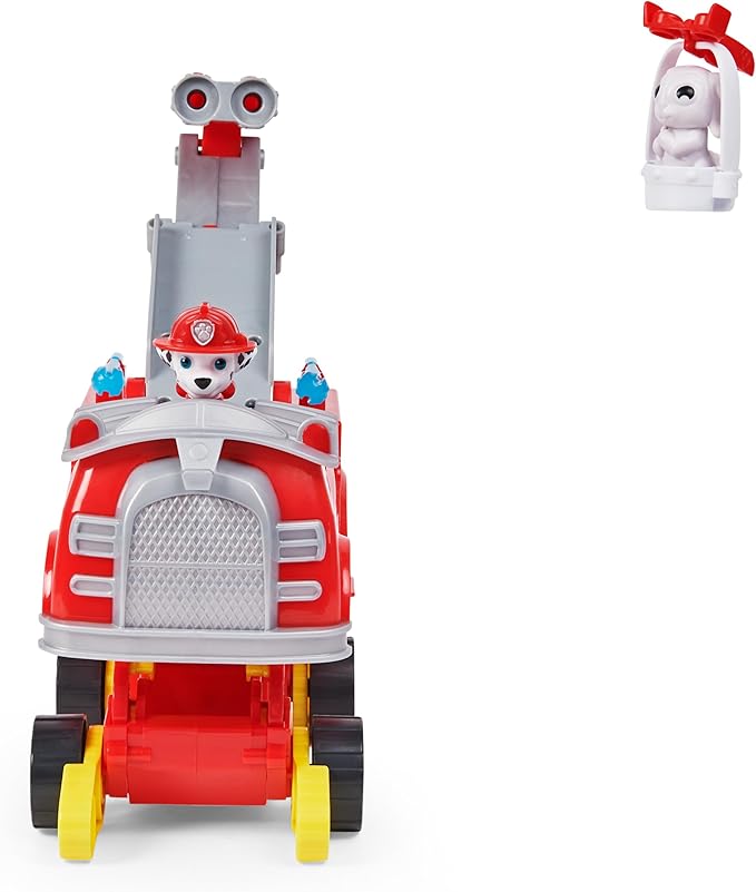 Paw Patrol, Marshall Rise and Rescue Transforming Toy Car with Action Figures and Accessories, Kids Toys for Ages 3 and up