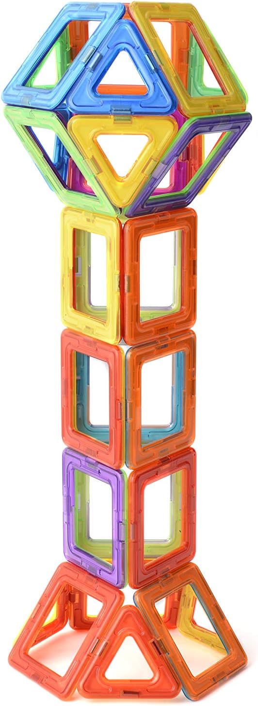 Magnetic Building Blocks Set – 30 Colorful Tiles for Kids | STEM Educational Toys for Creative Play | Safe & Durable Construction Blocks | Perfect for 3+ Years Old