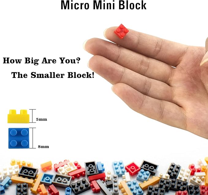 Building Bricks 1700+ Pieces Set - Classic Cartoon Characters Building Blocks - Mini Building Block for Boys Girls & Adults (Blue)