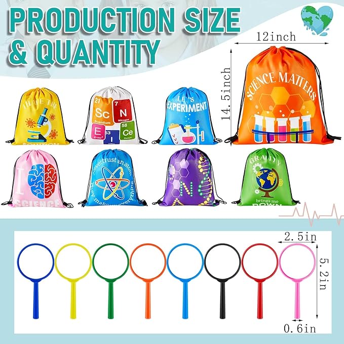 Lenwen 8 Sets Kids Science Experiment Kit with Lab Coat Scientist Costume Dress and Role Play Colorful Toys Gift for Boys Girls Kids Christmas Birthday Party