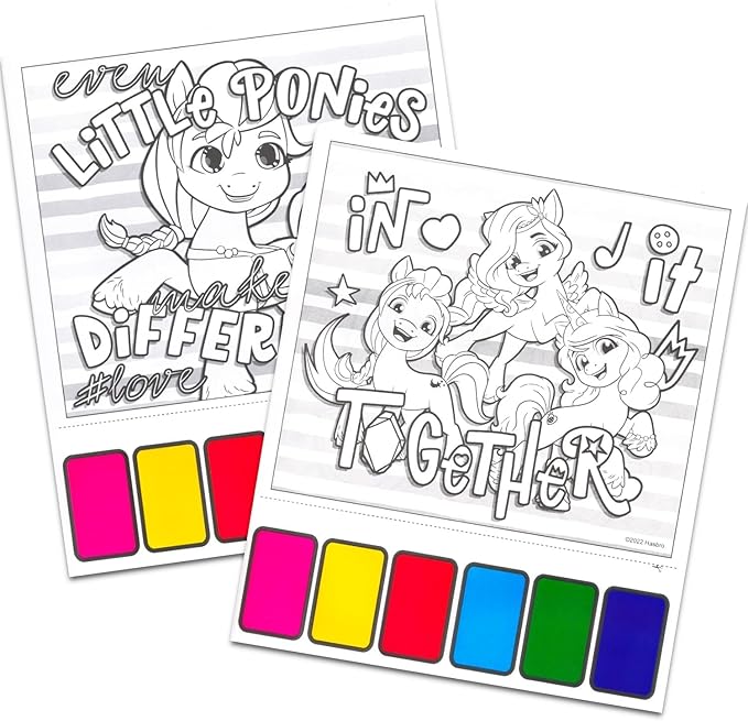 My Little Pony Paint with Water Party Favors Set - Bundle with 6 My Little Pony Watercolor Painting Activity Books for Girls with Paintbrushes | Bulk MLP Party Supplies Arts and Crafts