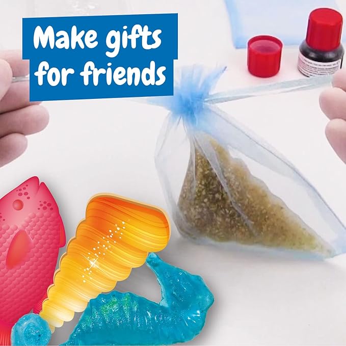 Science4you Soap Maker Kit for Kids - Make Your own Soaps and Bath Salts, Soap Moulds for Kids + Gift Bags Included, Crafts for 8+ Year Old Girls and Boys, Stem Toy, Gift for Girls and Boys Age 8-12+