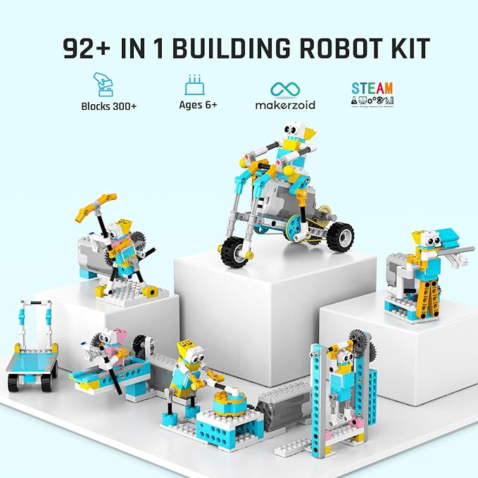 Smart Robot,72-in-1 STEM Educational Toy, Electronic Building Robot Toy, Robotics Kit, Learning Kit, Logical Training Kit, DIY Robot Building Kit for Kids, Boys and Girls Ages 6+