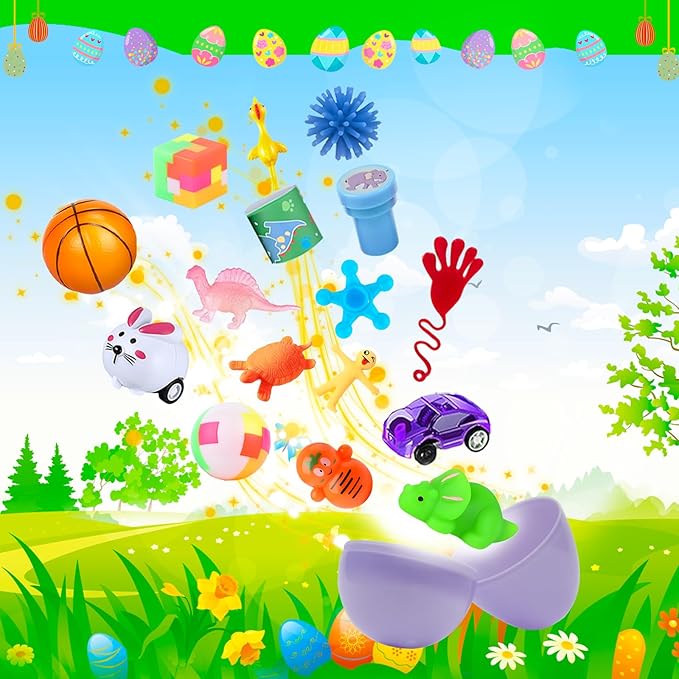 GOAUS Party Favors for Kids, 220 Pcs Small Toys Prizes Bulk, Goodie Bag Stuffers, Treasure Box Toys for Classroom, Prize Box Birthday Gift Bag Easter Egg Fillers