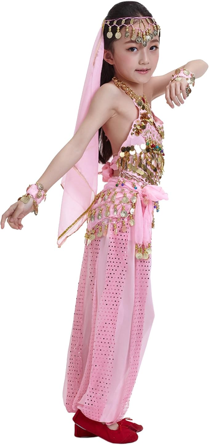 Astage Kids Princess Girl Indian Belly Dance Costume Cosplay Bollywood Ornaments