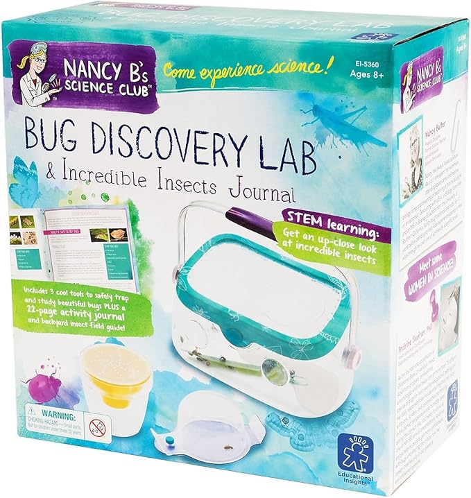 Educational Insights Nancy B's Science Club Bug Discovery Lab: Kids Outdoor Toys, Collect & Study Bugs, Includes Pit Trap & Bug Catcher, Ages 8+