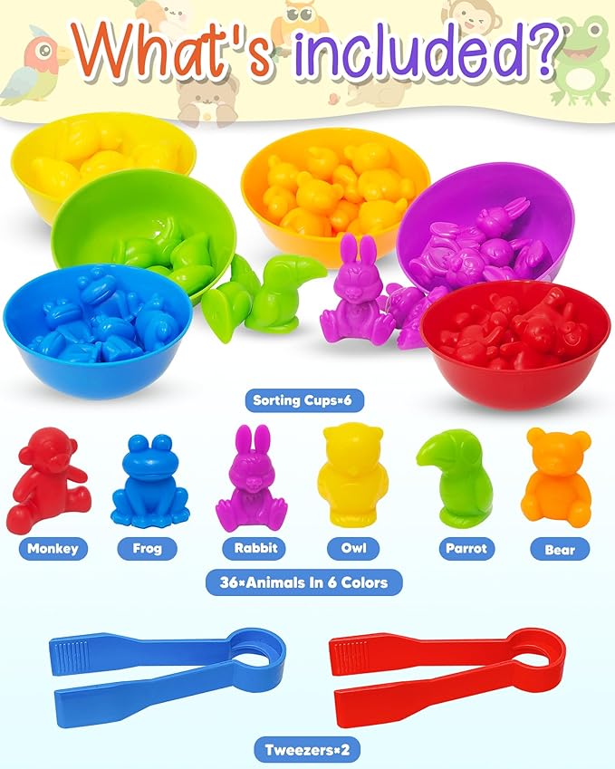 Yetonamr Counting Dinosaurs Montessori Toys for 3 4 5 Years Old Boys Girls, Toddler Preschool Learning Activities Toys for Kids Ages 2-4, 3-5, 4-8, Birthday Gifts Sensory Toys
