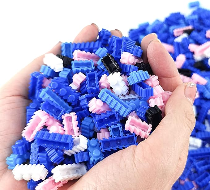 Building Bricks 2000+ Pieces Set - 3D Puzzles Classic Cartoon Characters Building Blocks - Micro Building Block for Boys Girls & Adults (BluePro)