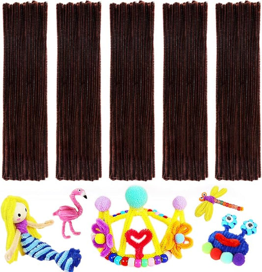 Pipe Cleaners, Pipe Cleaners Craft, Arts and Crafts, Crafts, Craft Supplies, Art Supplies (Brown)…