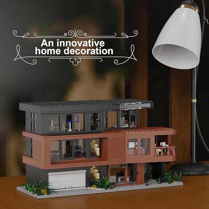 House Building Set Compatible with Lego Architecture Blocks Romance Films Fans House Creative Present for Adult Halloween Christmas Valentine (864 Pcs)