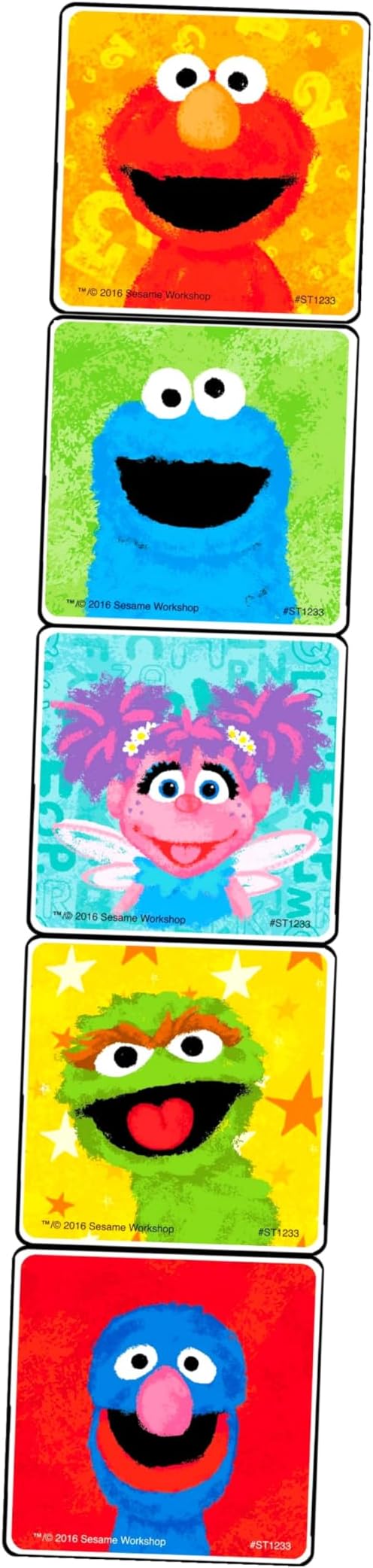Sesame Street Coloring and Stickers Activity Set - Bundle Includes Sesame Street Stickers, Sesame Street Coloring Book, Door Hanger Craft, and Thank You Postcard Craft