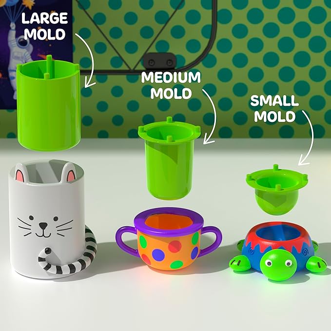 Discovery™ Pottery Studio Motorized Clay Art Station – Complete Set with Pottery Wheel, 3 Molds, Tools, Paints, & Air-Dry Clay for Kids| Arts and Crafts Toy for Boys Girls| Art Supplies Activity Kit