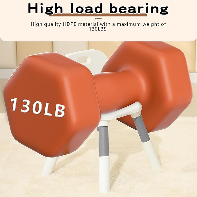 3 Level Height Adjustable Kids Chairs Plastic Preschool Chair Durable and Lightweight Child Chair with a Maximum Load Capacity of 130 pounds Suitable for Day Care, Classroom, and Home (4-Pack Beige)