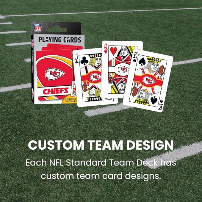 MasterPieces - NFL Playing Cards, Officially Licensed Cleveland Browns Football Deck, Family Games for Adults and Kids, Standard Index