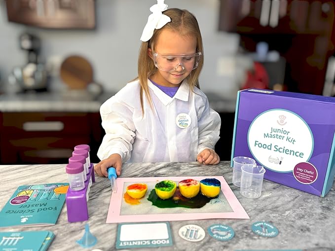 Tovla Jr Ultimate Food Science Experiment Kit for Kids Ages 4+ | STEAM Activity with Reusable Tools